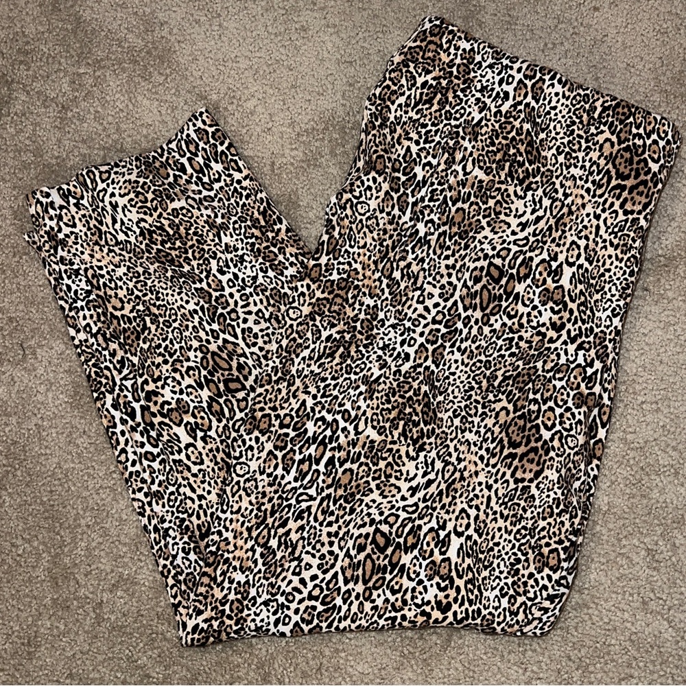 Chico’s animal print leggings tummy control